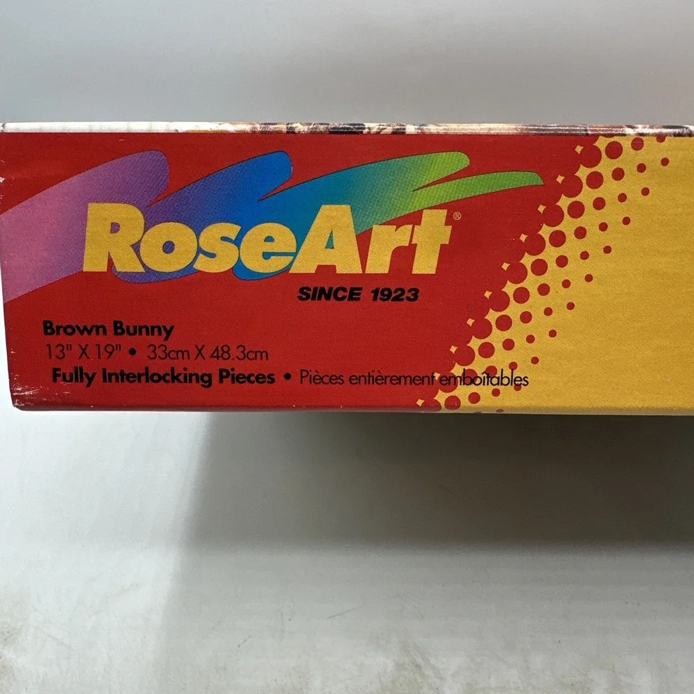 Rose Art 550 Piece Puzzle Brown Bunny  1996‎ Factory Sealed 99999RA Model #